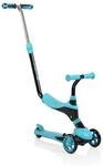 Byox Kinderroller Tristar 3 in 1 Roller Rutscher Schiebestange PU R&auml;der ABEC-5 blau