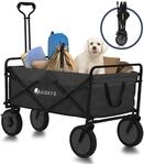 Juskys Bollerwagen 100 kg Tragkraft - Transportwagen faltbar - Einkaufen & Camping - 
