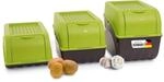 Kartoffel Aufbewahrungsboxen Set 3,5L + 5L + 9L GR&Uuml;N Kartoffelboxen 
