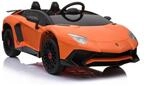 ES-Toys Kinder Elektroauto Lamborghini Aventador SV EVA-Reifen Kunstledersitz...
