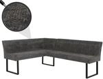 Eckbank MCW-O82, Esszimmerbank Bank, &Ouml;ko-Tex (310g/m&sup2;) Chenille Stoff/Textil Metall
