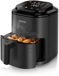 Arendo Hei&szlig;luftfritteuse, kompakter Airfryer 2,5 l, Touch, 5 Programme, Timer,
