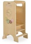 Moni Kinder Lernturm 4 in 1 Big Ben Rutsche Tafel Hochstuhl Uhranzeige Motorik...