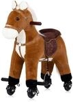 Chipolino Rutscher Tiere Sound Rollen Pl&uuml;sch Reitspielzeug Rollpferd Griffe braun