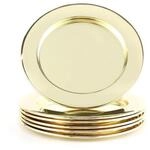 Dekorative Glasuntersetzer 6tlg - gold