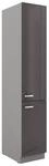 K&uuml;chen Hochschrank 40cm Hochglanz Grau K&uuml;chenzeile K&uuml;chenblock K&uuml;che Grey Bianca