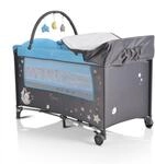 Moni Reisebett Sleepy Rollen, Wickelauflage, Matratze, Spielbogen, Seiteneingang