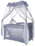 Lorelli Reisebett Magic Sleep 2 Ebenen Baldachin Mobile Wickelauflage faltbar grau