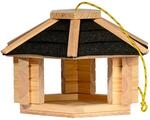 dobar Vogelhaus "Zwart" aus Massivholz, ca.: 40x34,5x23,5 cm
