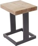 Sitzhocker MCW-A15, Hocker Fu&szlig;hocker Holzhocker, Tanne Holz rustikal massiv