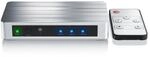 Primewire 3-Port 4k UHD HDMI Switch mit Fernbedienung & Netzteil 3x HDMI IN / 1x HDMI