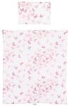 Chipolino 4-teiliges Bettw&auml;sche Set, Kissen, Kissenbezug, Steppdecke, Bettlaken rosa