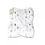 Cangaroo Babydecke Shaggy, Gr&ouml;&szlig;e 105 x 75 cm, kuschelige Babydecke, ab Geburt blau