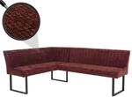 Eckbank MCW-O82, Esszimmerbank Bank, &Ouml;ko-Tex (310g/m&sup2;) Chenille Stoff/Textil Metall
