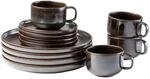 Gipfelst&uuml;ck Kaffeeservice, Steinzeug Glockenklang Bronze / Braun
