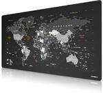 Titanwolf Gaming Mauspad XXXL 1600x800 mm, Speed Mousepad, Weltkarte deutsch,