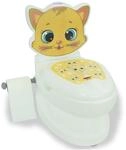 Meine kleine Toilette Katze mit Sp&uuml;lsound und Toilettenpapierhalter