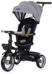 Chipolino Dreirad, Tricycle Urban Lenker mit Licht, klappbar, Sitz drehbar, Korb grau
