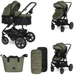 Lorelli Kinderwagen Lora faltbar Gummir&auml;der Tragetasche Sportsitz Fu&szlig;abdeckung