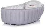 Chipolino Babybadewanne Baby Cloud aufblasbar Pumpe Seitenpolster ab Geburt grau