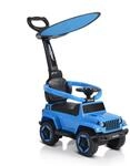 Moni Kinder Rutschauto Police Musikfunktion Schiebestange Dach Sicherheitsb&uuml;gel blau
