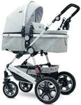 Lorelli Kinderwagen Lora faltbar Gummir&auml;der Tragetasche Sportsitz Fu&szlig;abdeckung grau