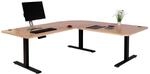 Eck-Schreibtisch MCW-D40, Computertisch elektrisch h&ouml;henverstellbar 178x178cm 84kg