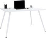 VCM Schreibtisch Computertisch B&uuml;rotisch Skandanivischer Retro Look Salia 160x80 cm