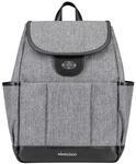 Kikkaboo Wickeltasche Morice Rucksack Magnetkn&ouml;pfe, Drehverschluss, verstellbar grau