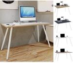 VCM Schreibtisch Computertisch B&uuml;rotisch Skandanivischer Retro Look Salia 138x80 cm
