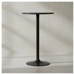 KADIMA DESIGN Modischer Bartisch in Schwarz, Trompetenfu&szlig;, 30 kg Belastbar, f&uuml;r
