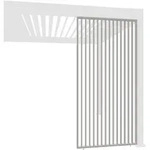Weide Lamellenwand vertikal Ivory Sand Aluminium als Pergola Sichtschutz?0.93 Meter