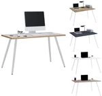 VCM Schreibtisch Computertisch B&uuml;rotisch Skandanivischer Retro Look Salia 138x50 cm
