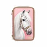 Depesche 3-Fach Federtasche CLASSIC inkl. Stifte Miss Melody 7,5 x 13 x 20 cm