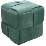 byLIVING Pouf URBAN, Cordbezug dunkelgr&uuml;n, Vollpolster, B 40, H 40, T 40 cm