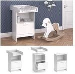 Vicco Wickeltisch Wickelkommode Wickelschrank Leo Wickelaufsatz Schublade Wei&szlig;
