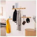 HOME DELUXE Garderobenleiste HOOK inkl. Haken und Magnete - Bambus