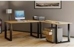 VCM VCM Holz Schreibtisch Eckschreibtisch schlicht 220x190 L Form links oder