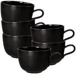 Seltmann Weiden Milchkaffeetassen Liberty Velvet Black 400 ml 6er Set