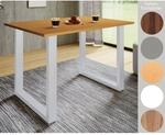 VCM Premium Holz Esstisch H. 76 x B. 80 x T. 50 cm K&uuml;chentisch Speisetisch Tisch