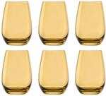 Farbige Trinkgl&auml;ser ELEMENTS 6er-Set, Bernstein, 465 ml