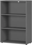 Aktenregal-Universal FRANKFURT 80 cm 3 Ordnerh&ouml;hen (2 B&ouml;den) Graphit