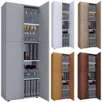 VCM Holz-Schuhschrank Ma&szlig;e: B. 70 x H. 184 x T. 40 cm Allzweckschrank 5