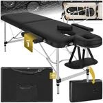 tectake&reg; 2 Zonen Massageliege, Breite 60 cm, Polsterung 4 cm, mit Aluminiumgestell,