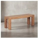 KADIMA DESIGN Sitzbank Landhaus-Stil: Massivholz, Akazie/Sheesham, 120/140/160/180x45