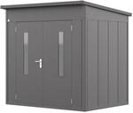 GFP Primeyard Ger&auml;tehaus FELIX aus Metall Gartenhaus Ger&auml;teschuppen, anthrazit