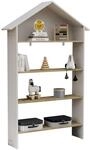 VCM Holzregal stehend platzsparendes Kinder Regal Ma&szlig;e: H. 89 x B. 63 x T....