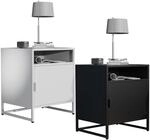 VCM Nachtschrank Beistelltisch Nachttisch Ma&szlig;e ca. H. 55 x B. 45 x T. 40 cm -