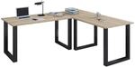 VCM VCM Holz Schreibtisch Eckschreibtisch schlicht 220x160 L Form links oder