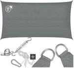 tectake&reg; Sonnensegel, HDPE mit 185 g/m&sup2; und 87 % UV-Schutz, f&uuml;r Balkon, Garten und